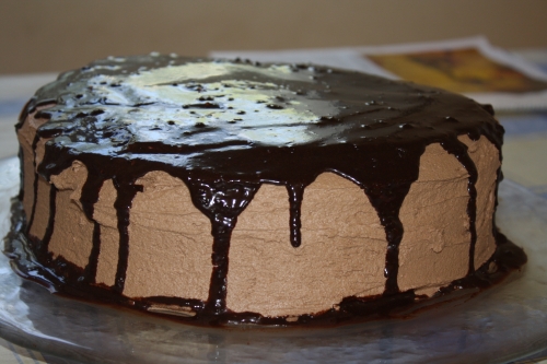 Triple Chocolate Chocolate Cake