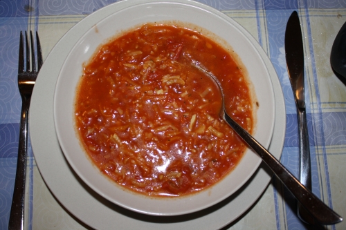 Tomato Soup and Rice